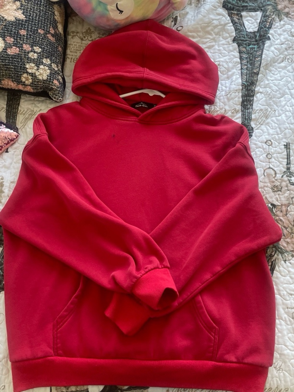 Red Oversized Hoodie